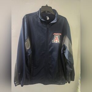 Arizona Men's Navy and Gray Bomber Jacket